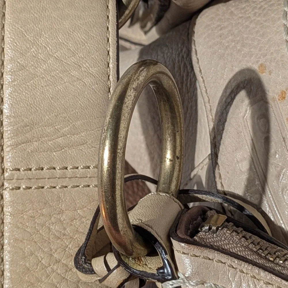 Coach Legacy Slim Duffle Crossbody Bag Tan Leather‎ Folding Strap Y2K Vintage